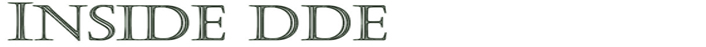 Inside DDE
